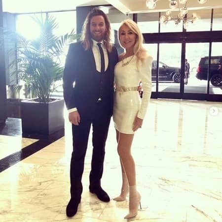 Linda Thompson with her date at the Grammys 2020